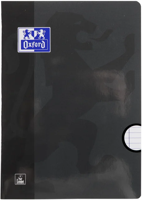 Schrift Oxford School A4 lijn 72 pagina's 80gr zwart
