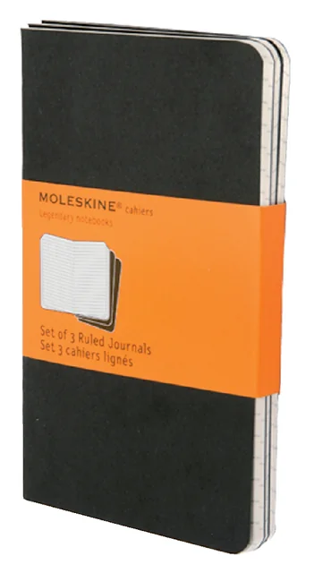 Schrift Moleskine pocket 90x140mm lijn 120 pagina's zwart