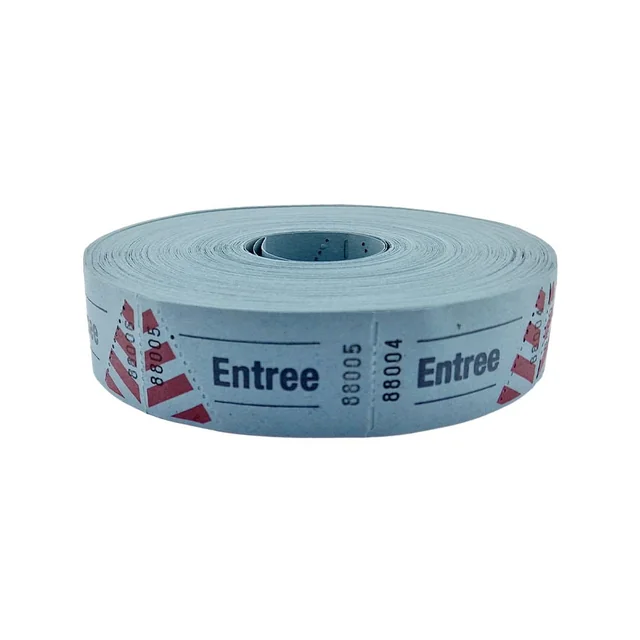 Entreebewijs Combicraft nummering 1-1000 blauw 1000 stuks