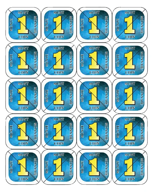 Consumptie breekmunten Combicraft 200 stuks blauw