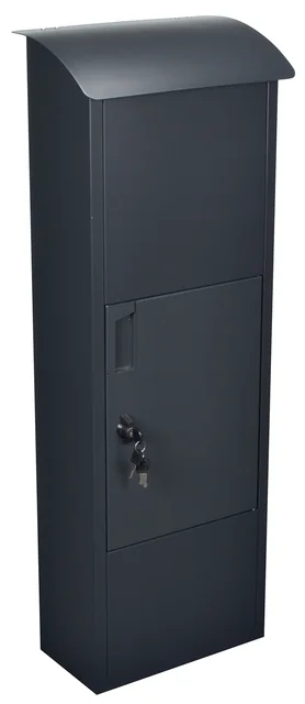 Pakketbrievenbus Helsinki 390x240x1053mm zwart