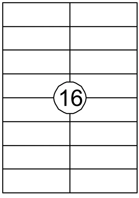 Etiket Quantore 105x37mm 1600 stuks