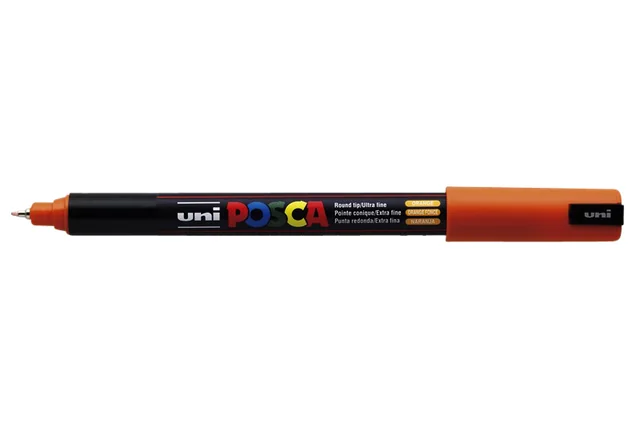 Paintmarker Uni POSCA PC1MR extra fijn donkeroranje