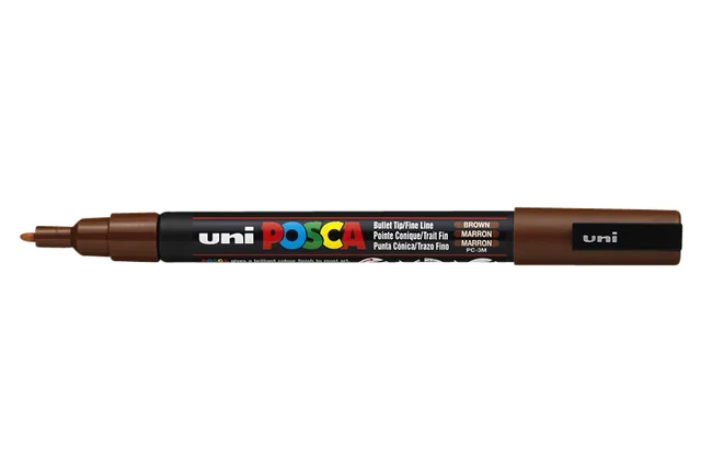 Paintmarker Uni POSCA PC3M fijn bruin
