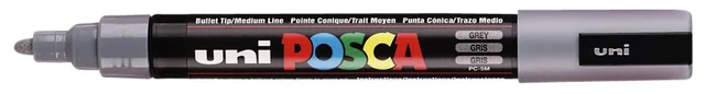 Paintmarker Uni POSCA PC5M medium grijs