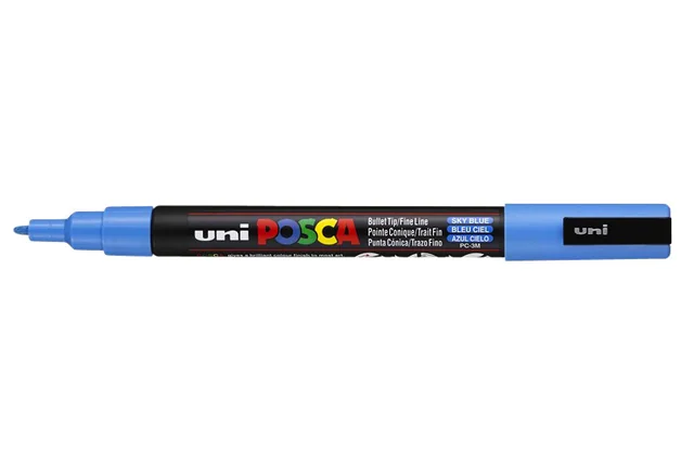Paintmarker Uni POSCA PC3M fijn hemelsblauw