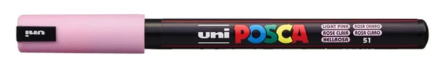 Paintmarker Uni POSCA PC1MR extra fijn lichtroze