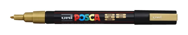 Paintmarker Uni POSCA PC3M fijn goud
