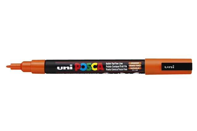 Paintmarker Uni POSCA PC3M fijn donkeroranje