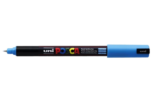 Paintmarker Uni POSCA PC1MR extra fijn lichtblauw