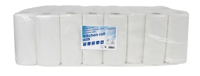 Keukenrol Cleaninq 2-laags 50 vel wit