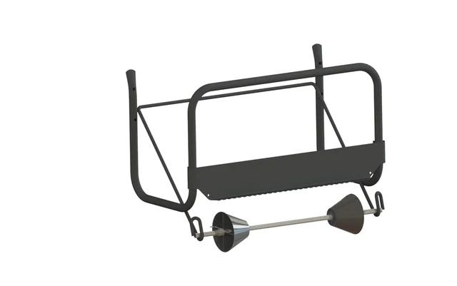 Poetspapierdispenser Euro Products M1 muurstandaard zwart 438304