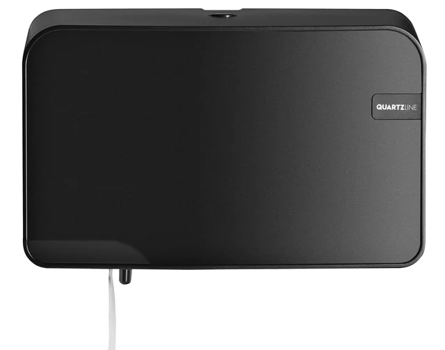 Toiletpapierdispenser Quartzline Q2 klein duo zwart 441052