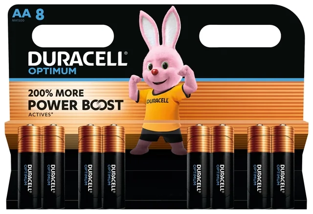 Batterij Duracell Optimum 8x AA