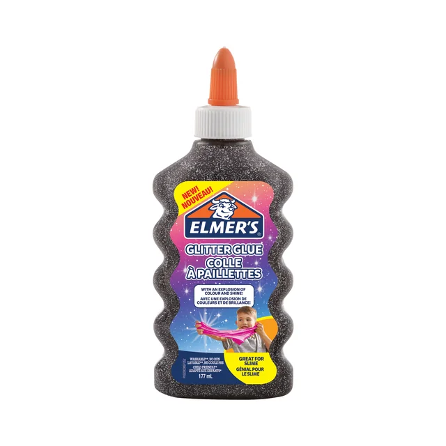 Kinderlijm Elmer's glitter zwart