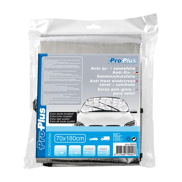 Antivriesscherm ProPlus 180x70cm zilver