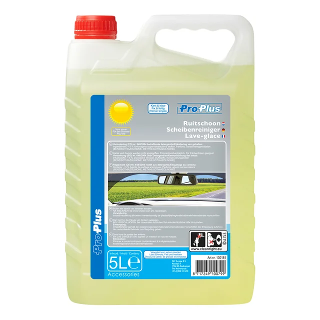 Ruitenvloeistof ProPlus kant en klaar zomer 5L geel