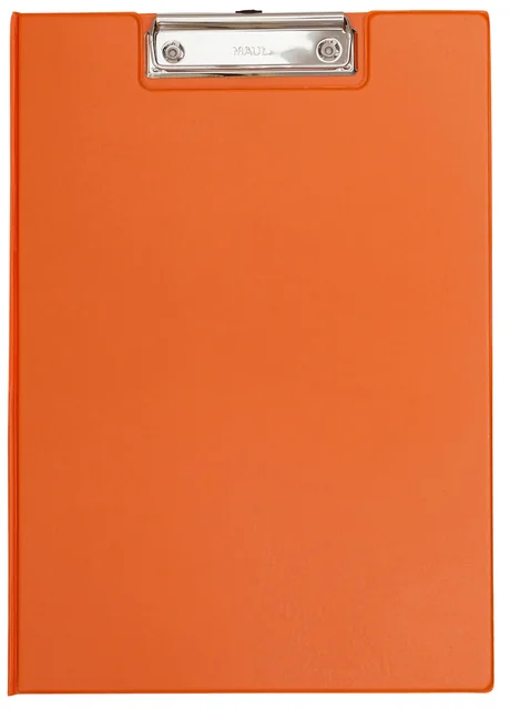 Klembordmap MAUL A4 staand met penlus PVC neon oranje