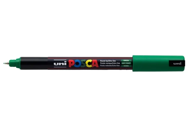Paintmarker Uni POSCA PC1MR extra fijn donkergroen