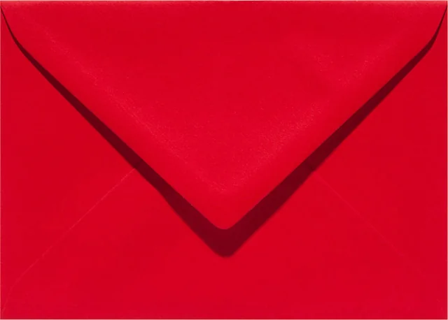 Envelop Papicolor EA5 156x220mm rood pak à 6 stuks