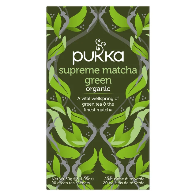 Thee Pukka supreme matcha green tea 20 zakjes