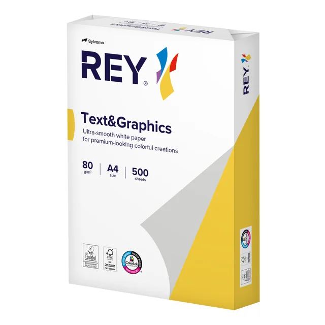 Kopieerpapier Rey Text & Graphics A4 80gr wit 500 vel