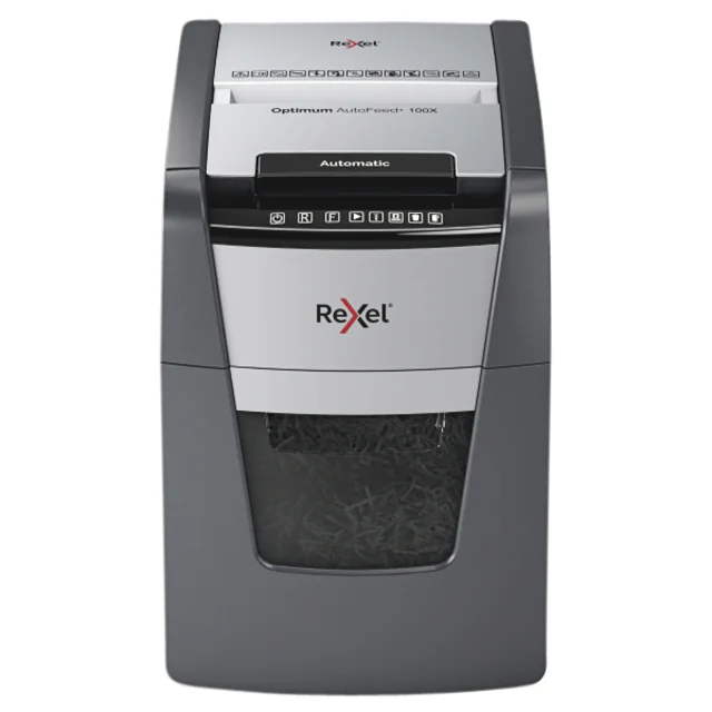Papiervernietiger Rexel Optimum Auto+ 100X P4 snippers 4x28mm