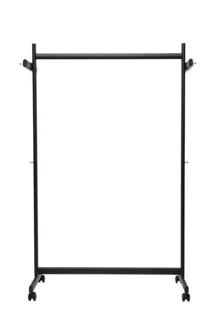 Garderoberek MAUL Samba mobiel 115X172X51cm 40kg, 10 haken zwart RAL9004