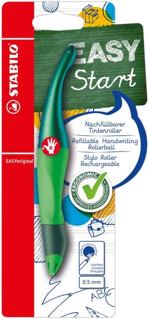Rollerpen STABILO Easyoriginal rechtshandig hologr ed M groen blister