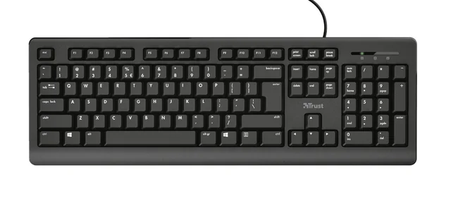 Toetsenbord Trust Primo QWERTY zwart