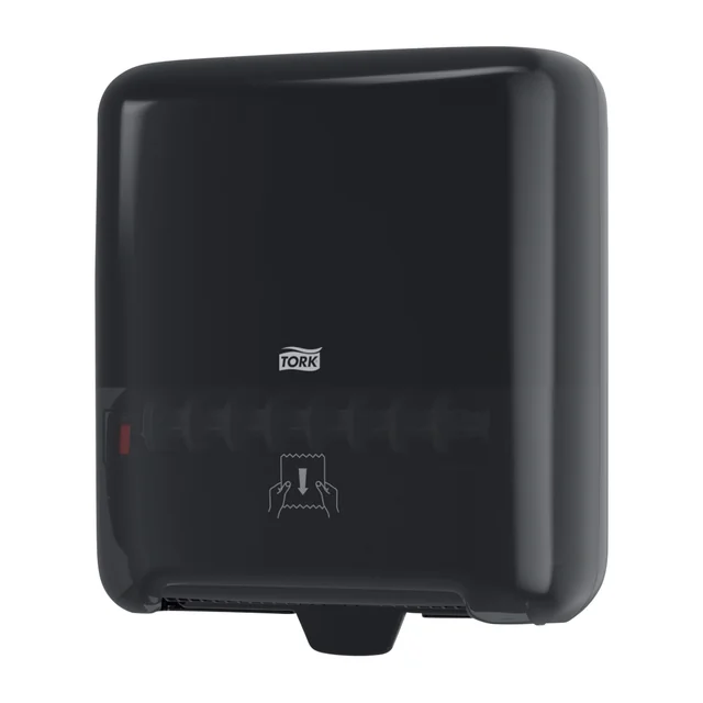 Handdoekroldispenser Tork H1 Elevation Matic zwart 551008