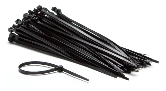 Kabelbinders IEZZY nylon 2.5x100mm D 20.5mm zwart 100 stuks