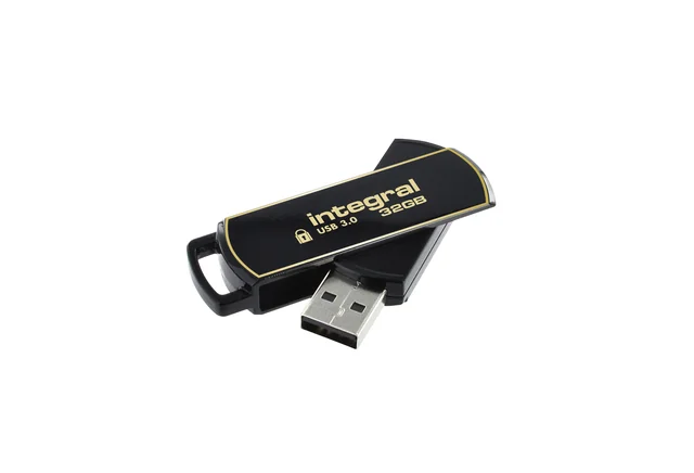 USB stick 3.0 Integral Secure 360 USB-A 32GB zwart