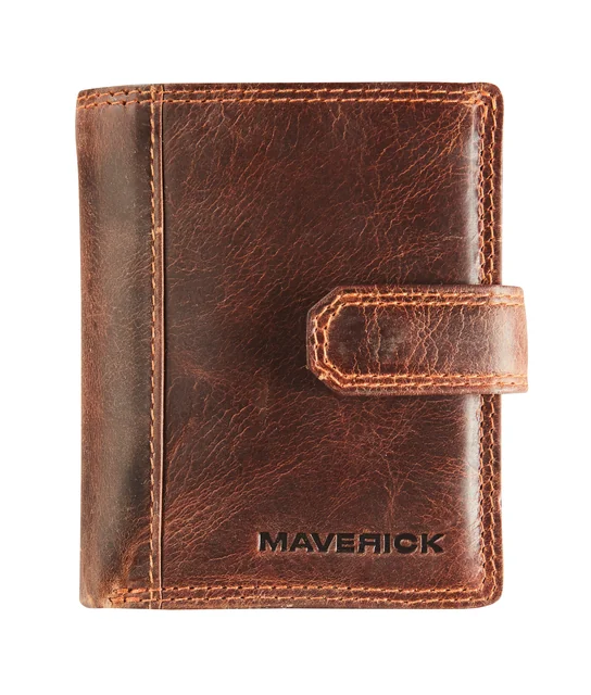 Kaarthouder Maverick The Origingal super compact RFID leer bruin