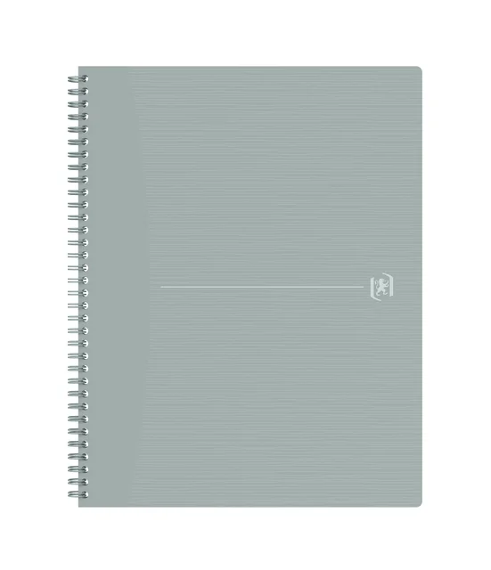 Spiraalblok Oxford Origin A4+ lijn 140 pagina's 80gr grijs