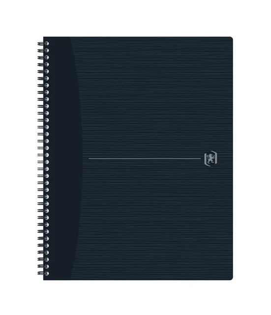 Spiraalblok Oxford Origin A4+ lijn 140 pagina's 90gr zwart