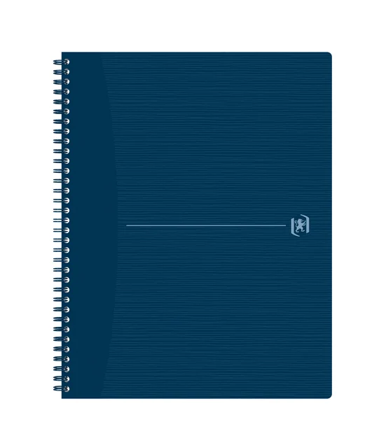 Spiraalblok Oxford Origin A4+ lijn 140 pagina's 80gr blauw