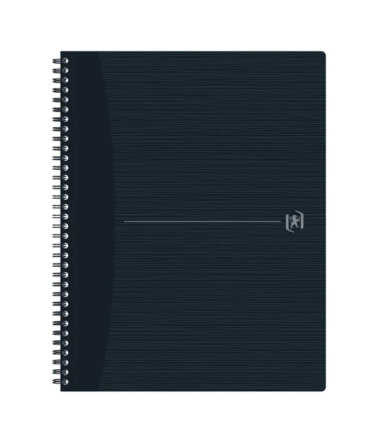 Spiraalblok Oxford Origin A4+ ruit 5x5mm 140 pagina's 80gr zwart
