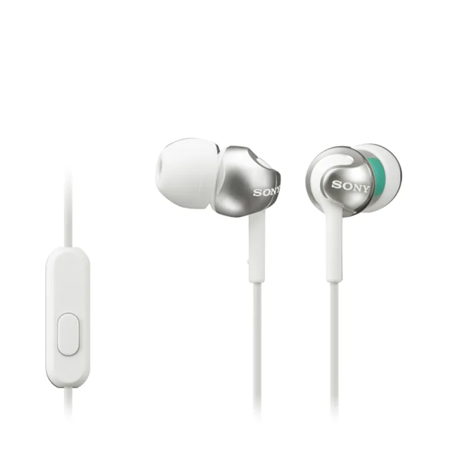 Oortelefoon Sony in-ear EX110 9mm wit