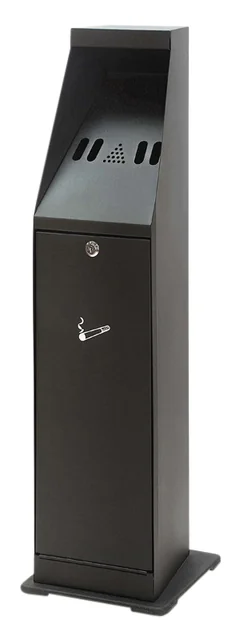 Asbak staand Vepa Bins zuil vrijstaand zwart 31043774
