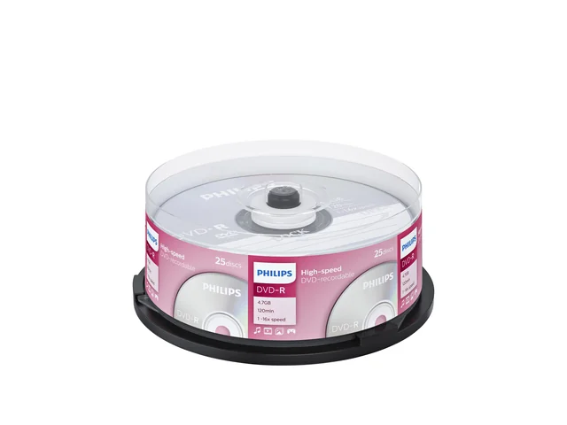 DVD-R Philips 4.7GB 16x SP 25 stuks