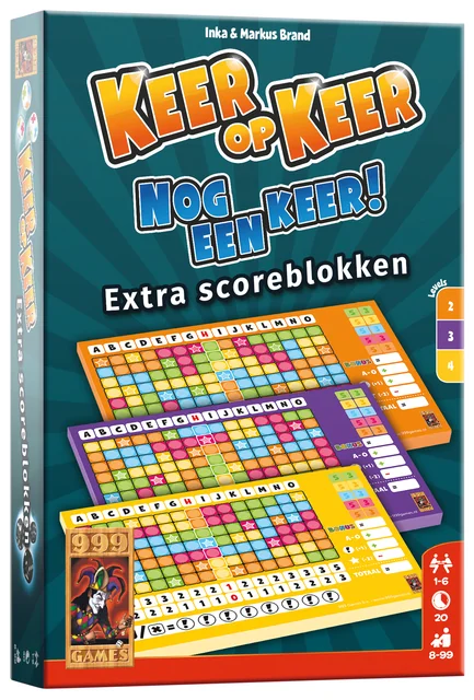Scoreblok Keer op Keer level 2,3 en 4