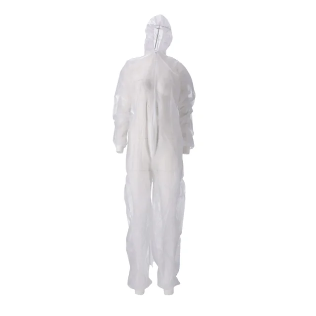 Overall CMT M non-woven ritssluiting PP wit 50 stuks