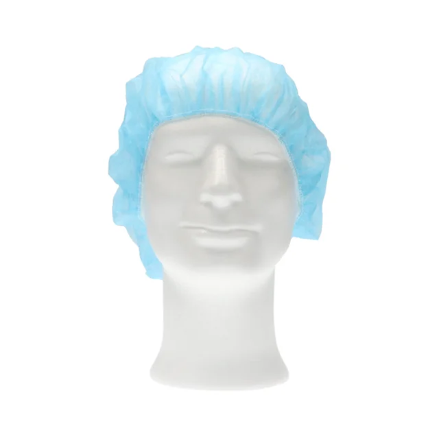 Haarnet CMT bouffant non-woven M 50cm PP blauw 100 stuks