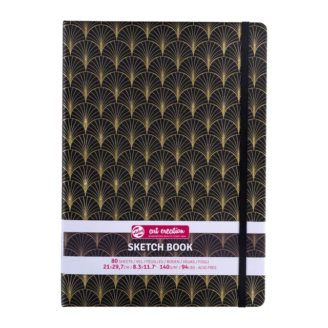 Schetsboek Talens Art Creation 80 vel 140gr 210x297mm art deco
