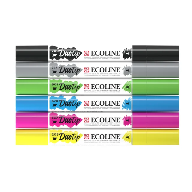 Duotip Talens Ecoline set à 6 stuks basis