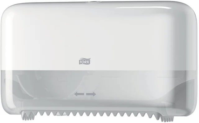 Toiletpapierdispenser Tork T7 Elevation Optiserve Coreless medium duo wit 558040
