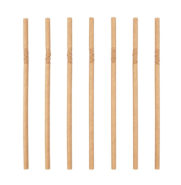 Drinkrietje IEZZY karton buigbaar Ø 6x240mm 100% fair 200 stuks bruin