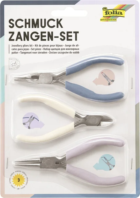 Sierraden tangen Folia set á 3 stuks