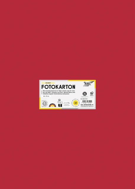 Fotokarton Folia 300gr 50x70cm 20 vuurrood